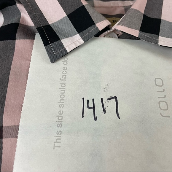 Burberry London Shirt Men’s 3XL Nova Check Pink Plaid Button Up Long Sleeve 1417 - Picture 12 of 12